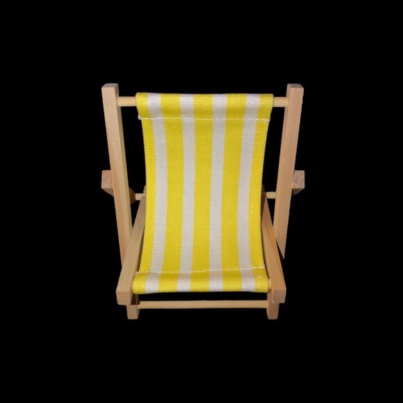 12-Pack Mini Wooden Folding Beach Chair Phone Stands - Picture 4 of 6